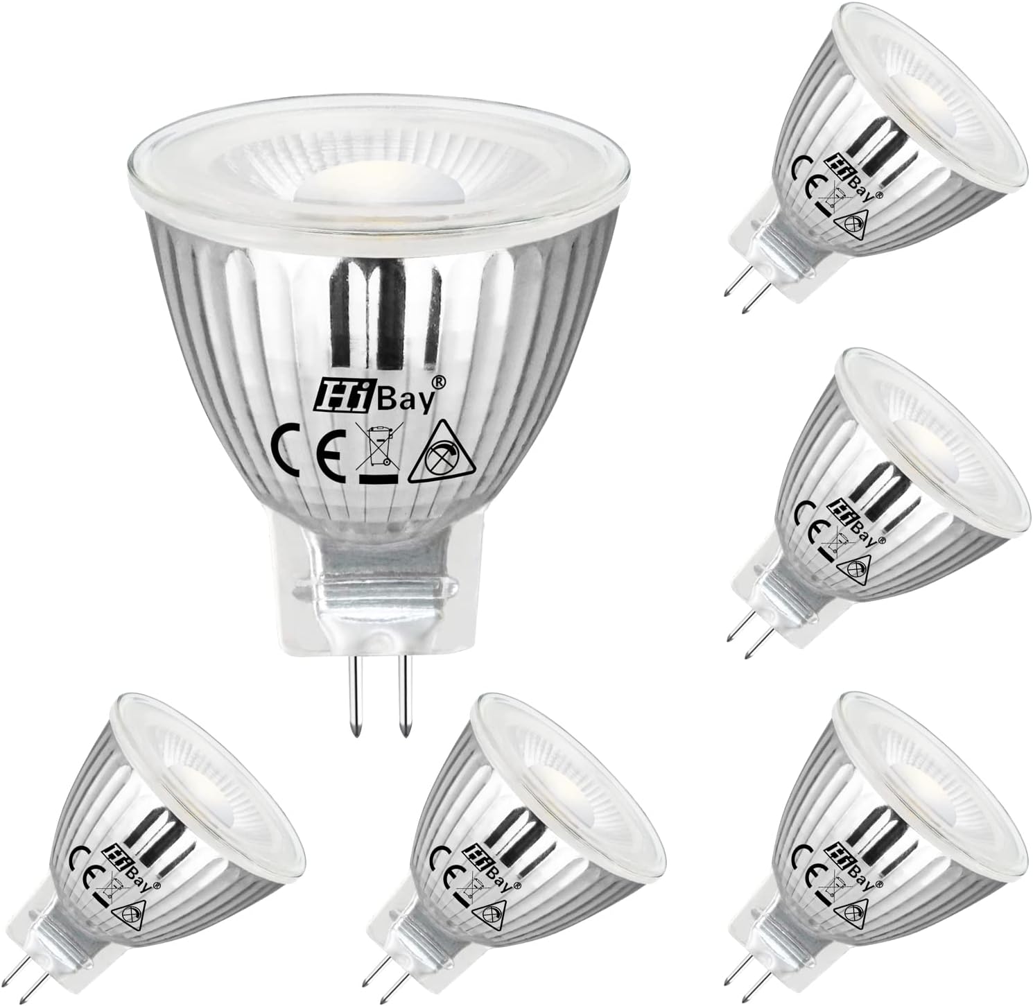 MR11 GU4 LED Lampe Neutralweiß 5W,AC/DC 12V, ø35x42mm, 6er Pack