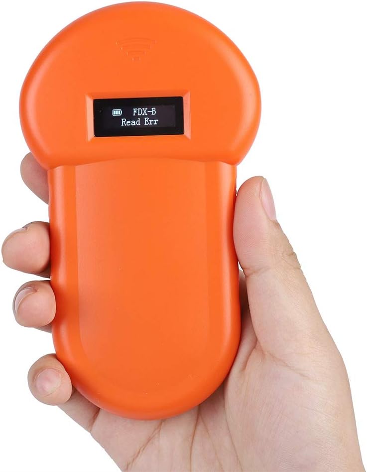 Tier ID Leser,134.2Khz Haustier RFID Leser mit LCD Anzeige