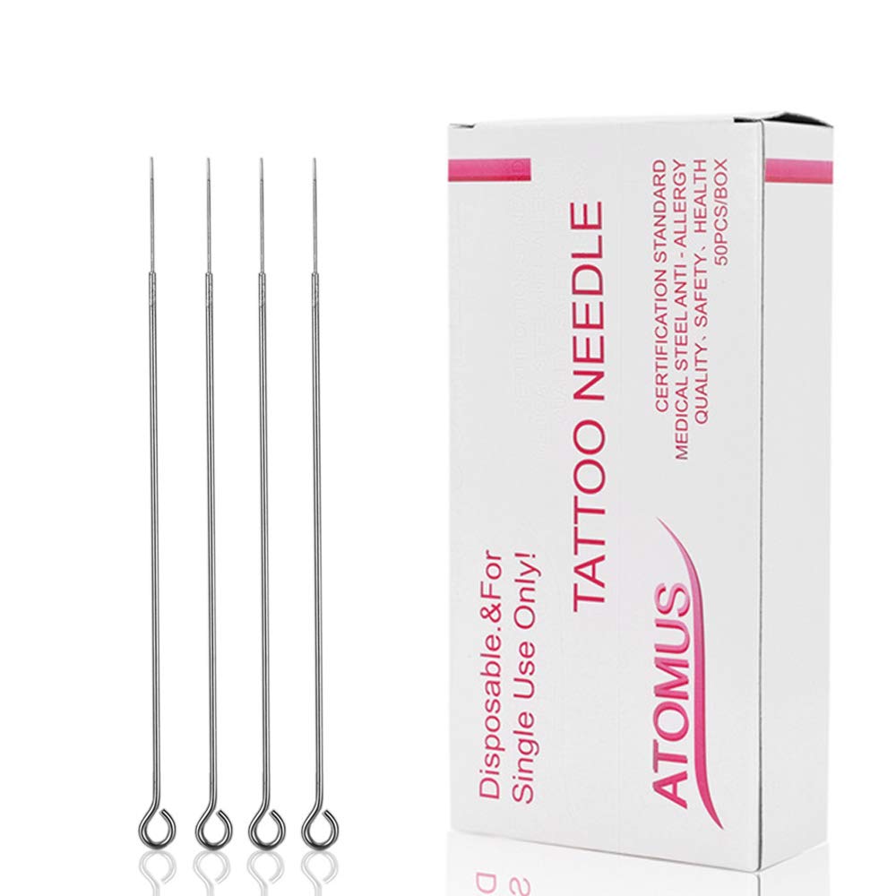 50pcs Tattoo Needles Set 3RL Disposable Tattoo Needles Stainless Steel Taeto Needles for Tattoo Machine