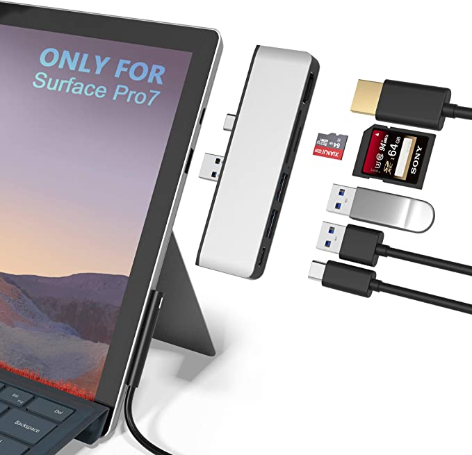 Microsoft Surface Pro 7 USB C Hub Docking Station