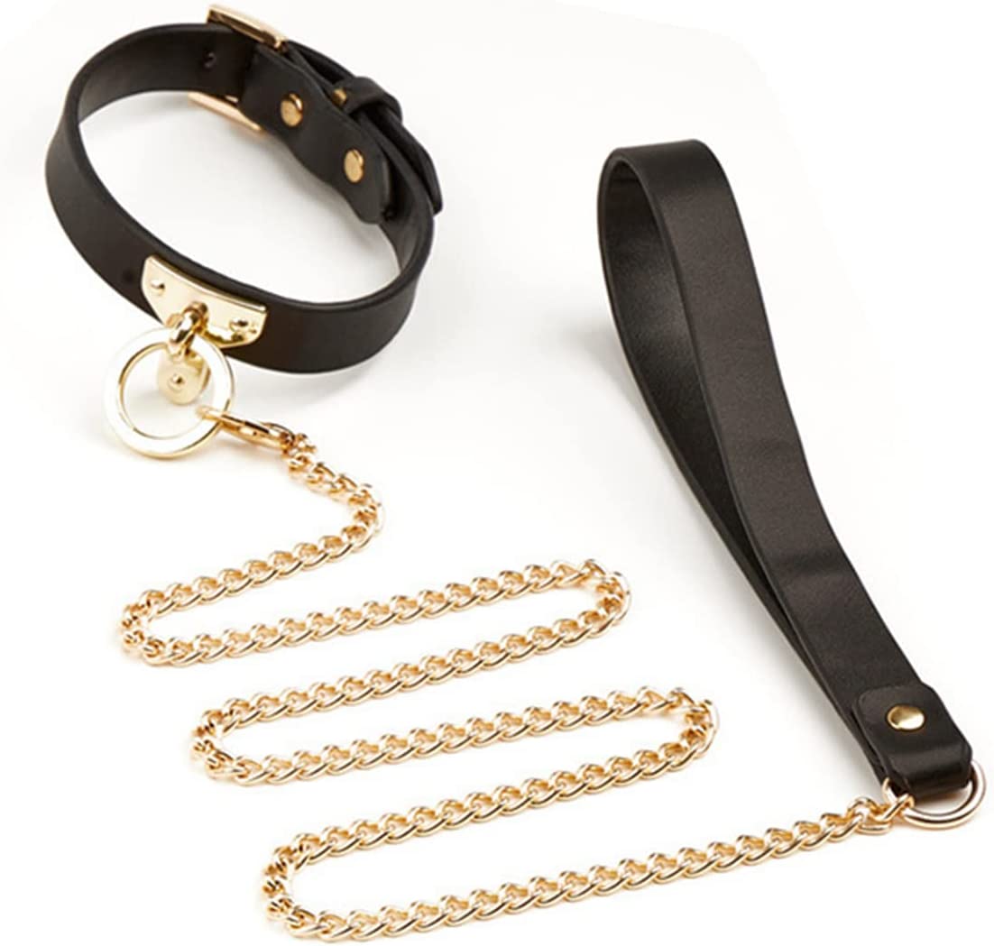 Hochwertiges PU-Leder Bondage Halsband mit O-Ring